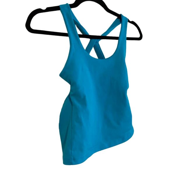 Square Fit Logo Criss Cross Athletic Tank Top Size Medium - Picture 3 of 11